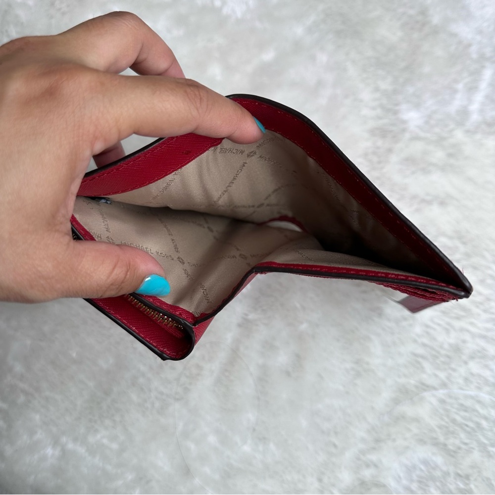 Michael Kors Red Bifold Wallet - Picture 11 of 14